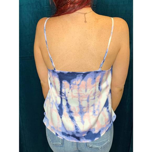 NEW SHE + SKY tie dye camisole in pink and purple - Picture 2 of 2